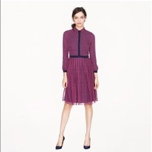 J. Crew Chiffon Houndstooth Shirtdress Size 0